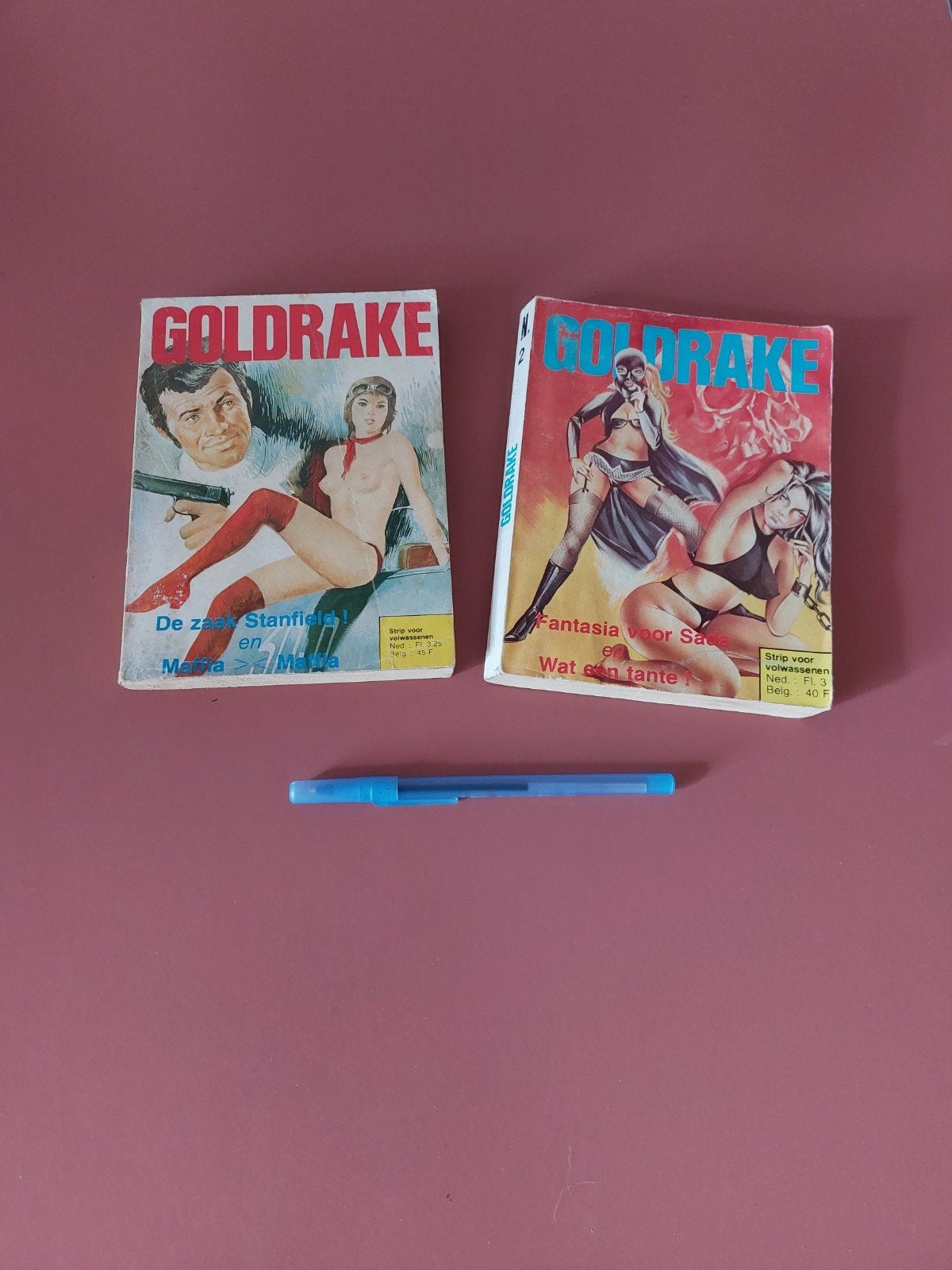 Goldrake,  strip voor volwassenen. 70er jaren., Meerdere stripboeken, Ophalen of Verzenden, Gelezen