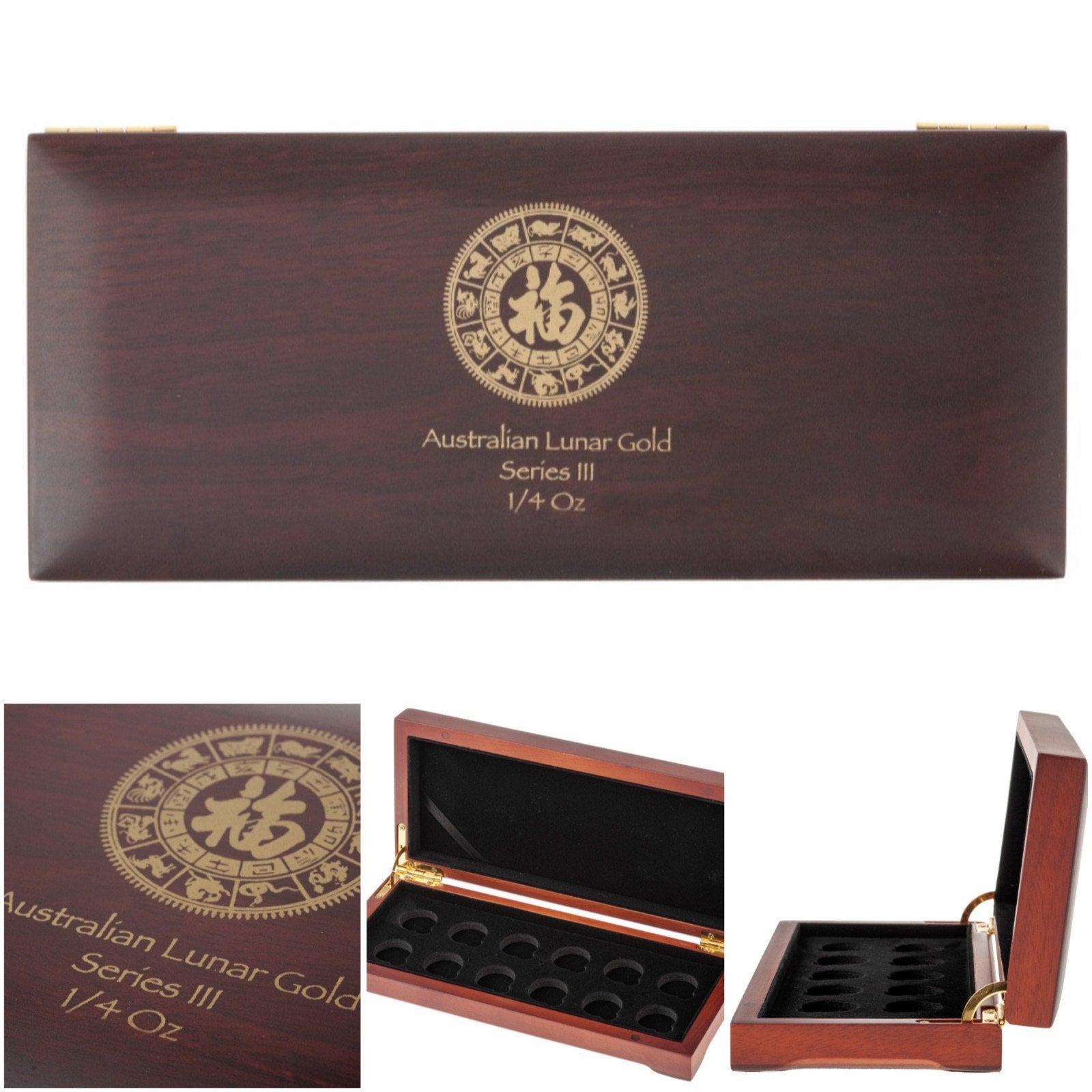 Lunar 3 muntbox voor 1/4 oz gouden munten, Ophalen of Verzenden, Goud