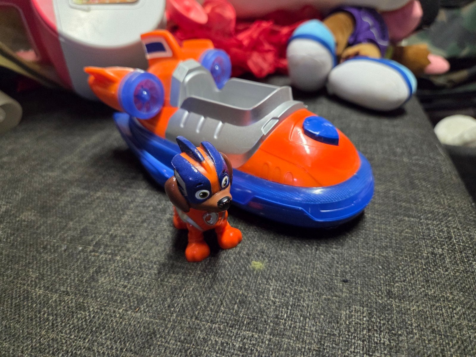 Paw Patrol Rubble Hovercraft met figuur, Ophalen of Verzenden, Gebruikt