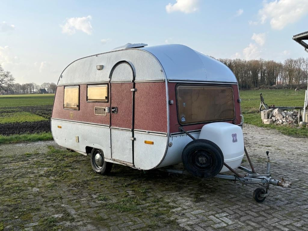 SMV 380 Caravan, Caravans en Kamperen, Caravans, Overige merken, Dwarsbed, Kachel, Particulier