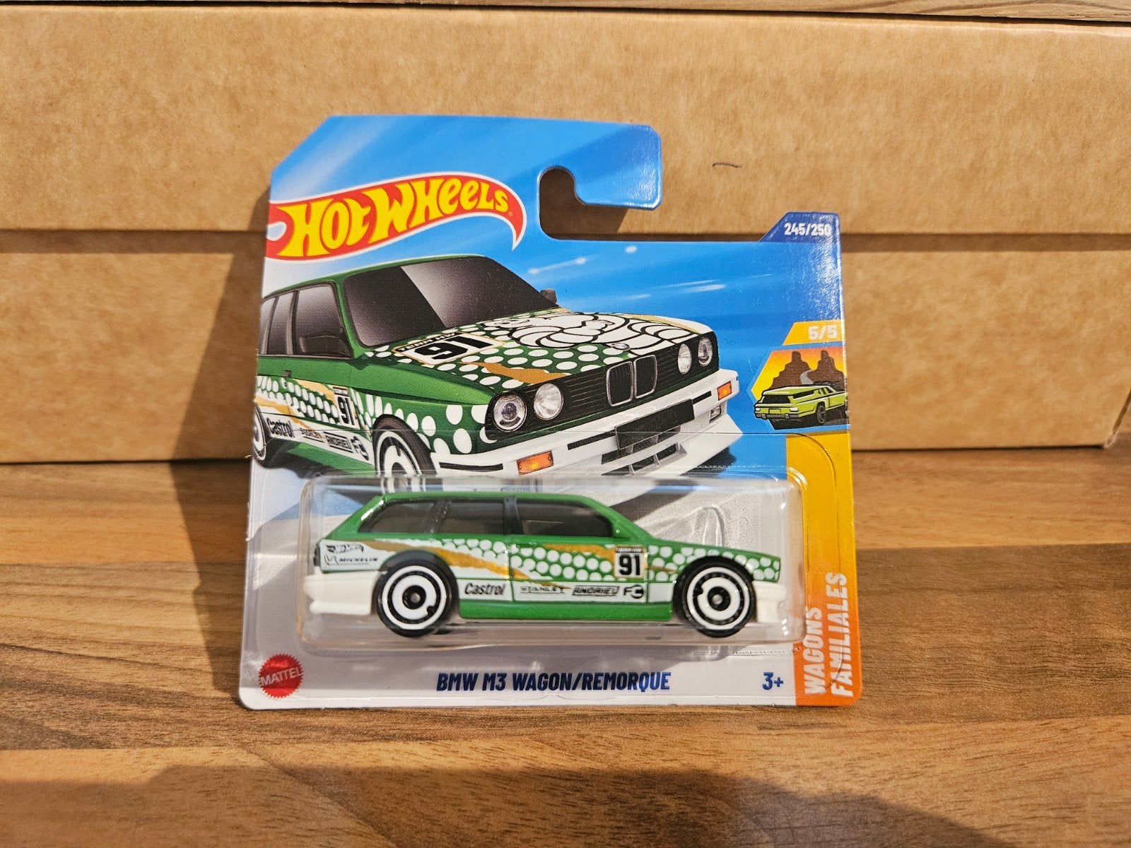 Hotwheels Hot Wheels BMW M3 E30 Touring Groen in OVP, Ophalen of Verzenden, Zo goed als nieuw, Auto