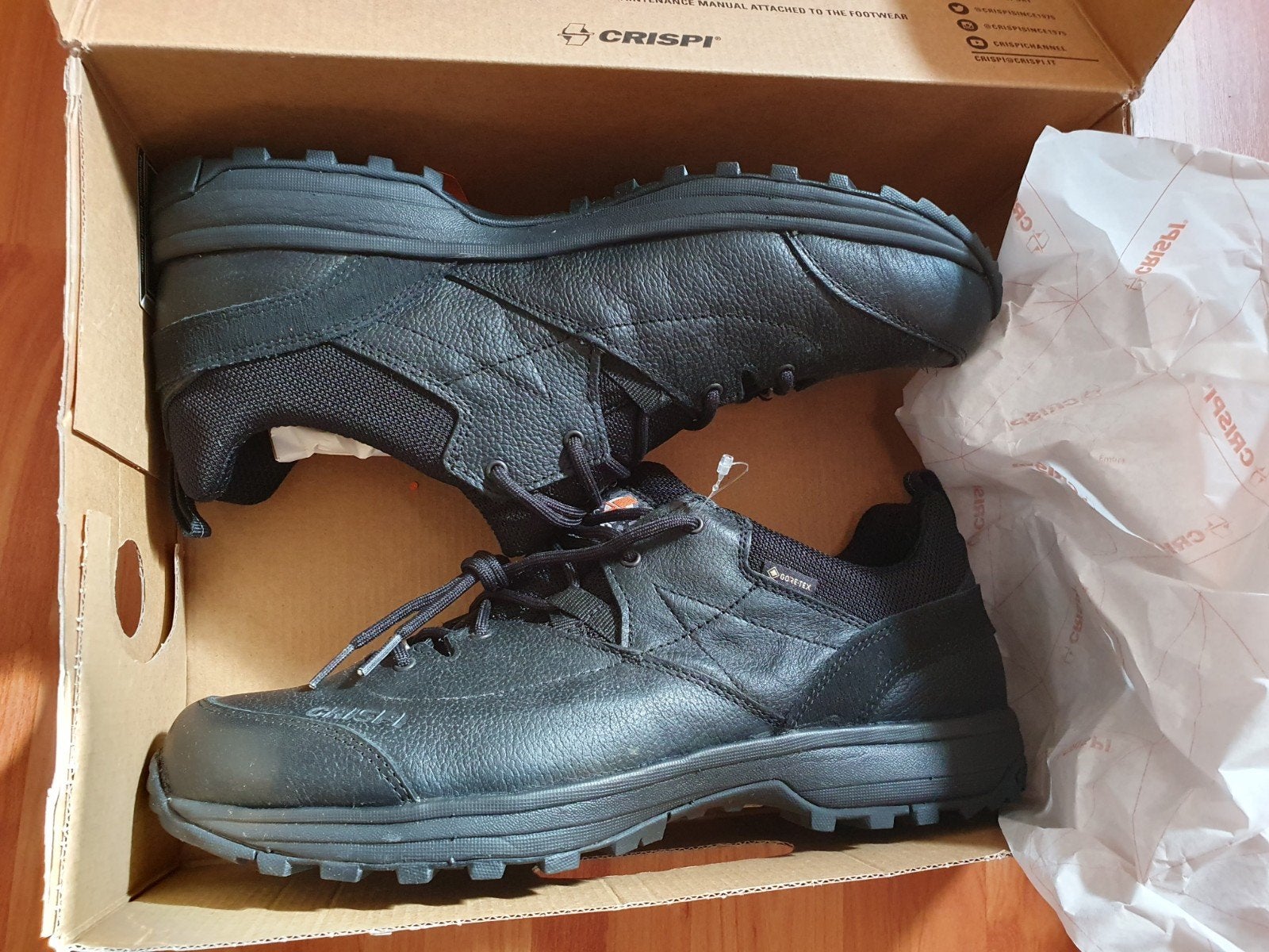 Crispi A Way MID BLACK GTX 45, Kleding | Heren, Ophalen of Verzenden, Nieuw, Zwart, Boots