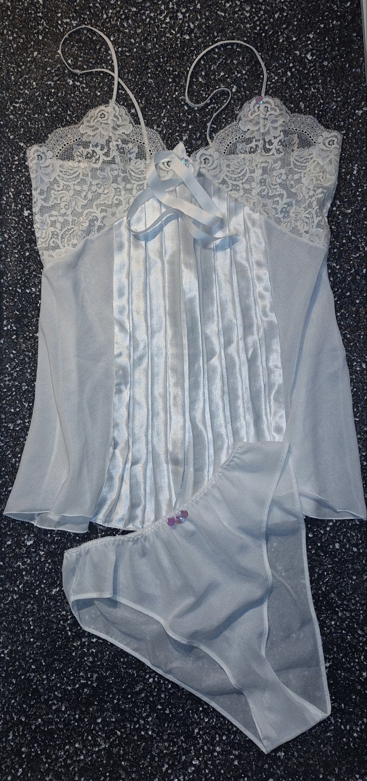 Romantisch 2-delig slaapsetje maat 46 met spaghettibandjes, Kleding | Dames, Venere, Verzenden, Nieuw, Maat 46/48 (XL) of groter