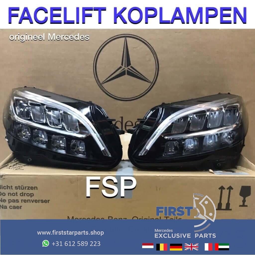 W205 Facelift LED High Performance koplamp set Mercedes C Kl