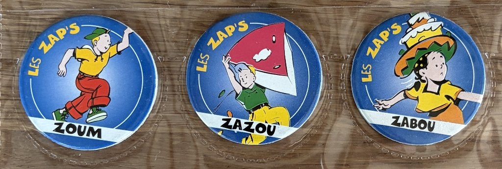 Z - Les Zap's - 3 caps, Ophalen of Verzenden, Verzameling