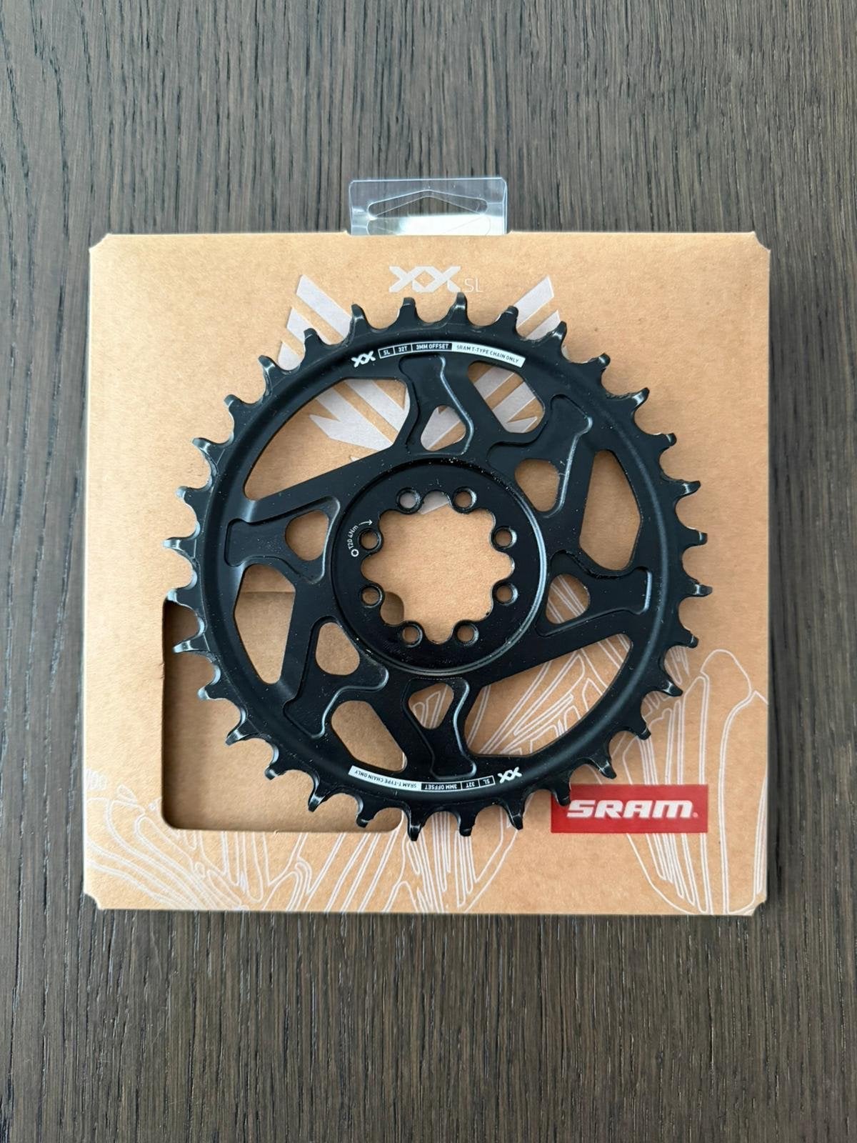SRAM XX SL T-Type Kettingblad 32T 3mm Offset, Ophalen of Verzenden, Zo goed als nieuw, Derailleur of Ketting, Aluminium