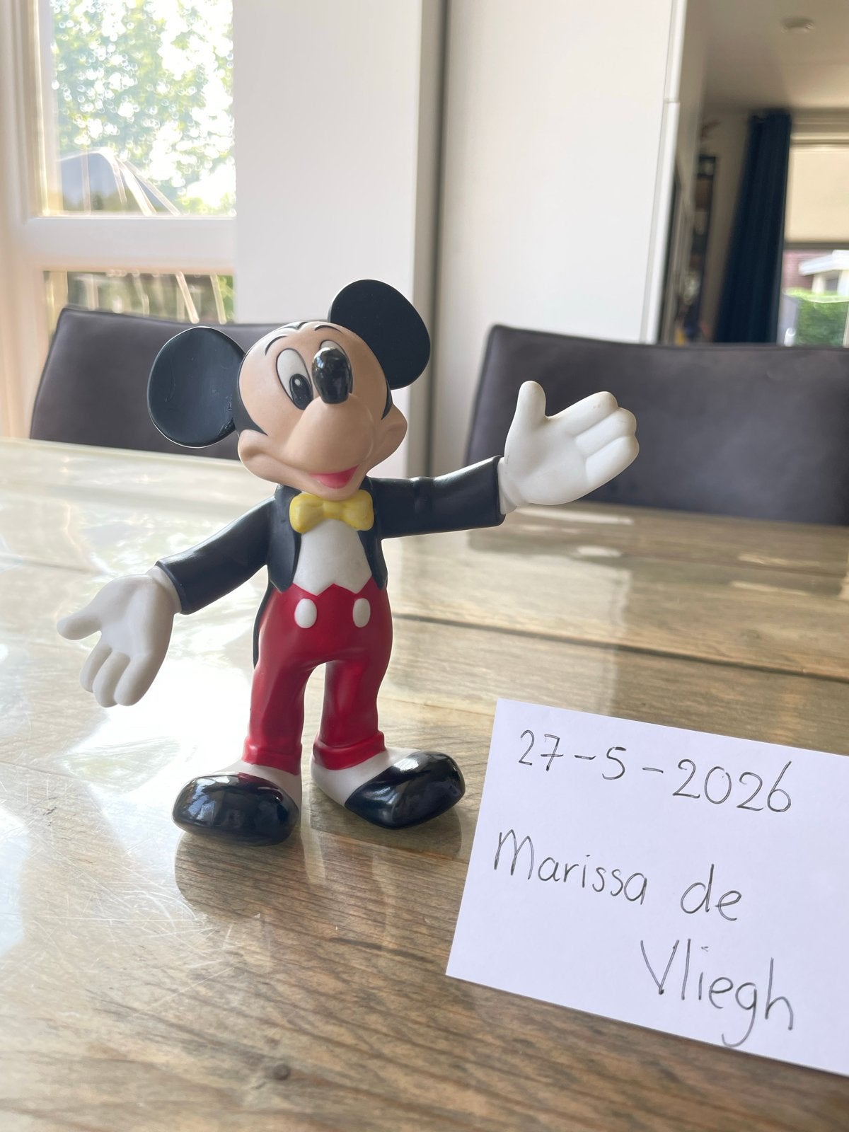Mickey & vrienden porseleinen beeldjes - Origineel Disneylan, Verzamelen, Disney, Ophalen, Mickey Mouse, Zo goed als nieuw, Beeldje of Figuurtje