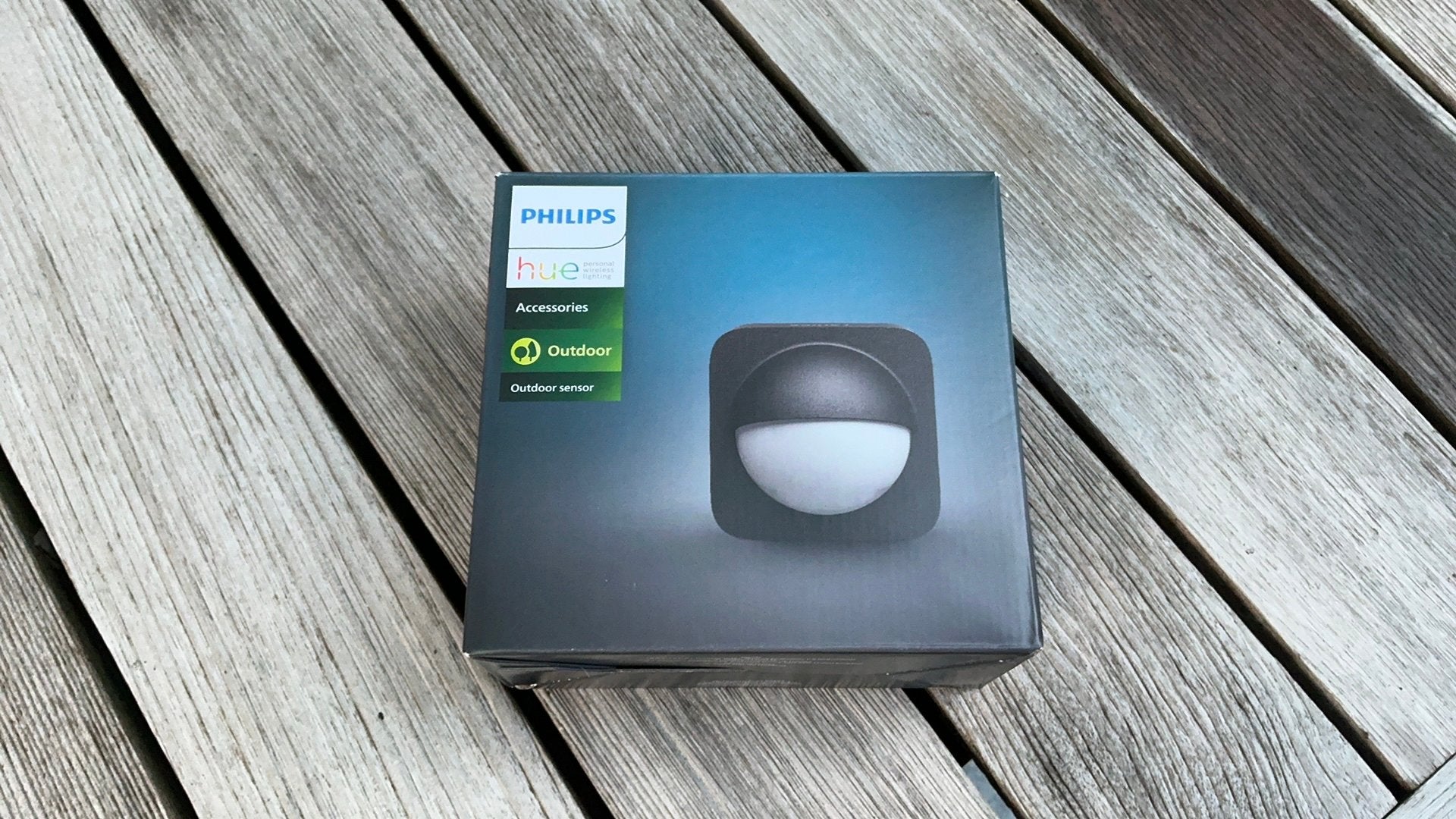 Philips Hue Outdoor Sensor, nieuw in de doos, niet gebruikt, Tuin en Terras, Ophalen of Verzenden, Nieuw, Batterij, Licht-donker-sensor