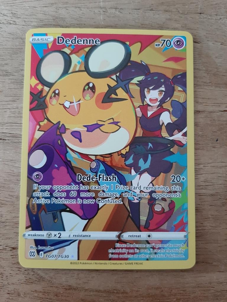 Pokemon Kaart Dedenne TG07/TG30 - Zo goed als nieuw, Ophalen, Zo goed als nieuw, Losse kaart