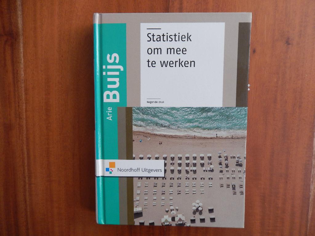 * Statistiek om mee te werken - Arie Buijs * 9e druk, Arie Buijs, Zo goed als nieuw, Gamma, HBO