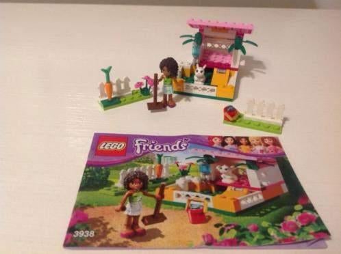 Lego Friends, Andrea's konijnenhok. Complete set, Lego, Friends, Ophalen of Verzenden, Zo goed als nieuw