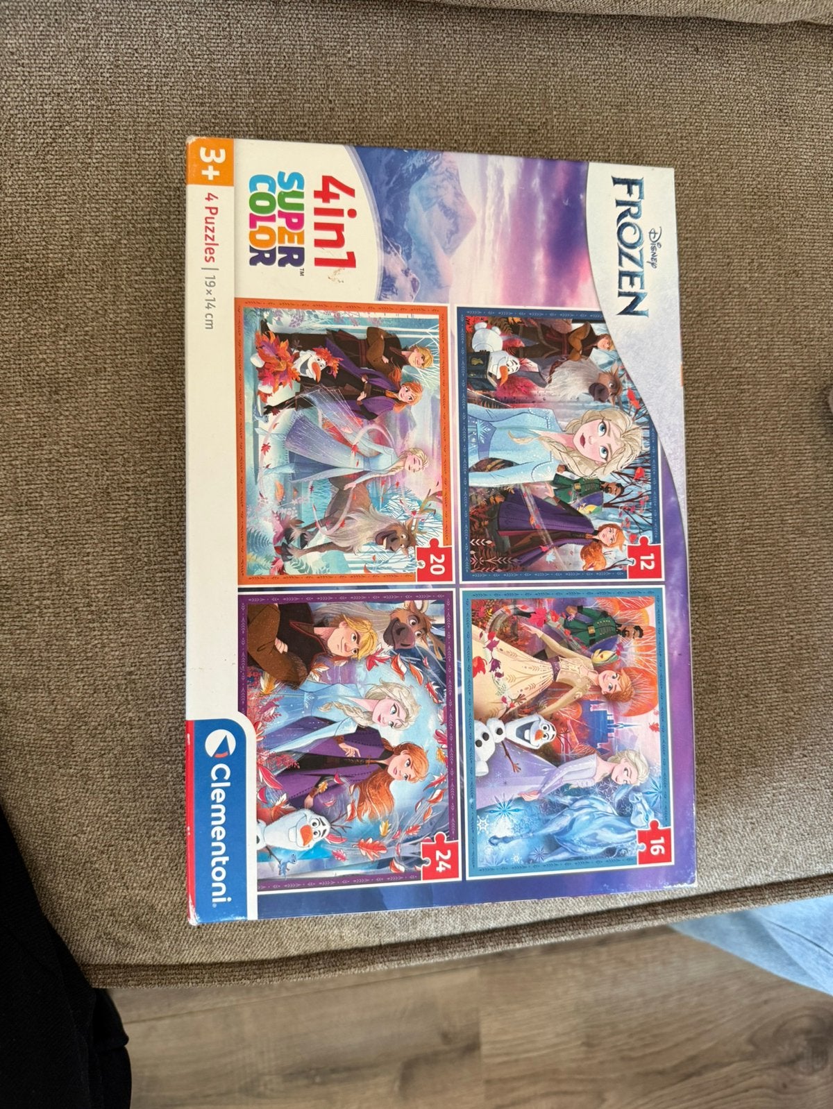 Puzzel Frozen 3+, Ophalen, 10 tot 50 stukjes, Zo goed als nieuw, 4 tot 6 jaar