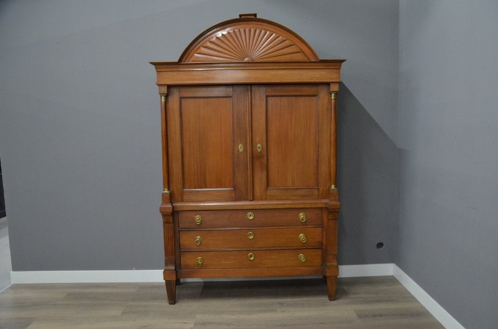 Drents kabinet met zon 227 cm hoog – nummer 2, Ophalen of Verzenden