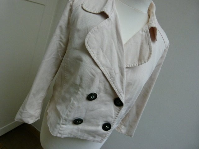 Kort jasje beige creme maat M 38 40 Smashed Lemon, Maat 38/40 (M), Beige, Ophalen of Verzenden, Zo goed als nieuw