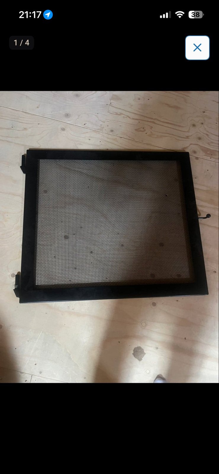 Haardscherm / vonkenscherm / vonkenvanger voor open haard, Ophalen of Verzenden, Zo goed als nieuw, Inbouwhaard, Houthaard