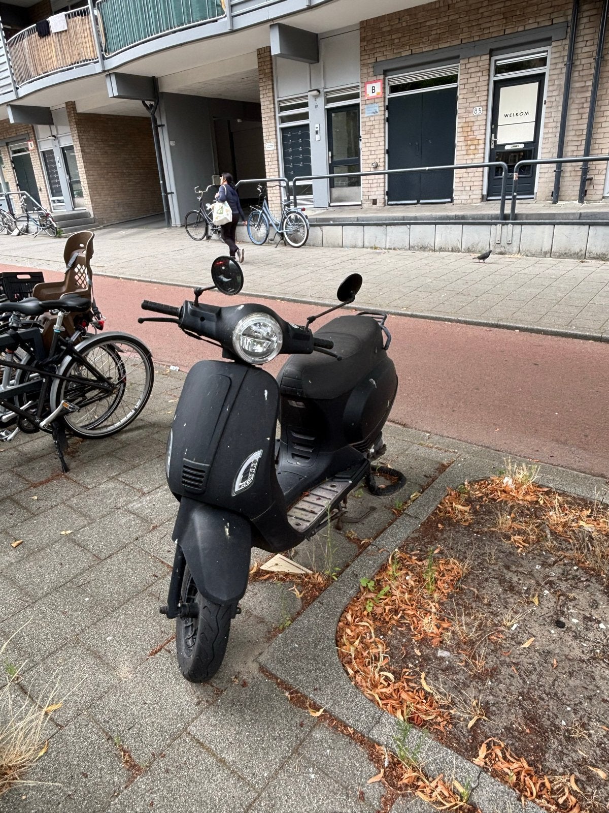 Zwarte Senzo Scooter - opknapscooter, Ophalen, Gebruikt, Benzine, Overige merken