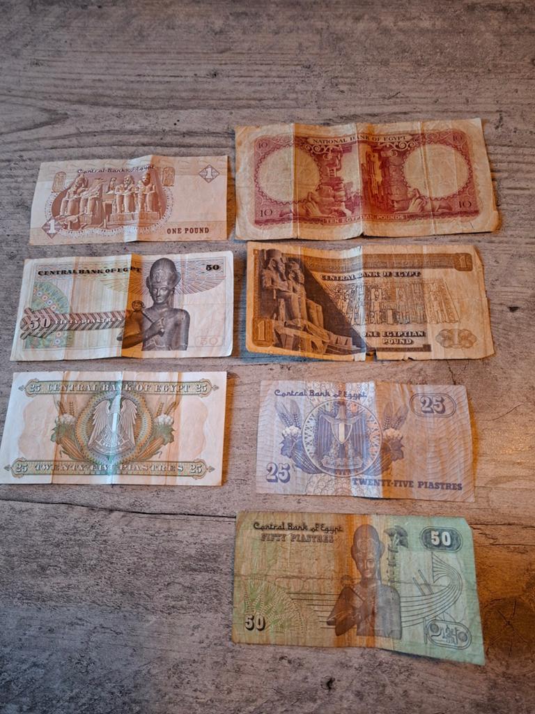 Set Egyptische bankbiljetten - Diverse waarden, Postzegels en Munten, Bankbiljetten | Afrika, Ophalen of Verzenden, Egypte