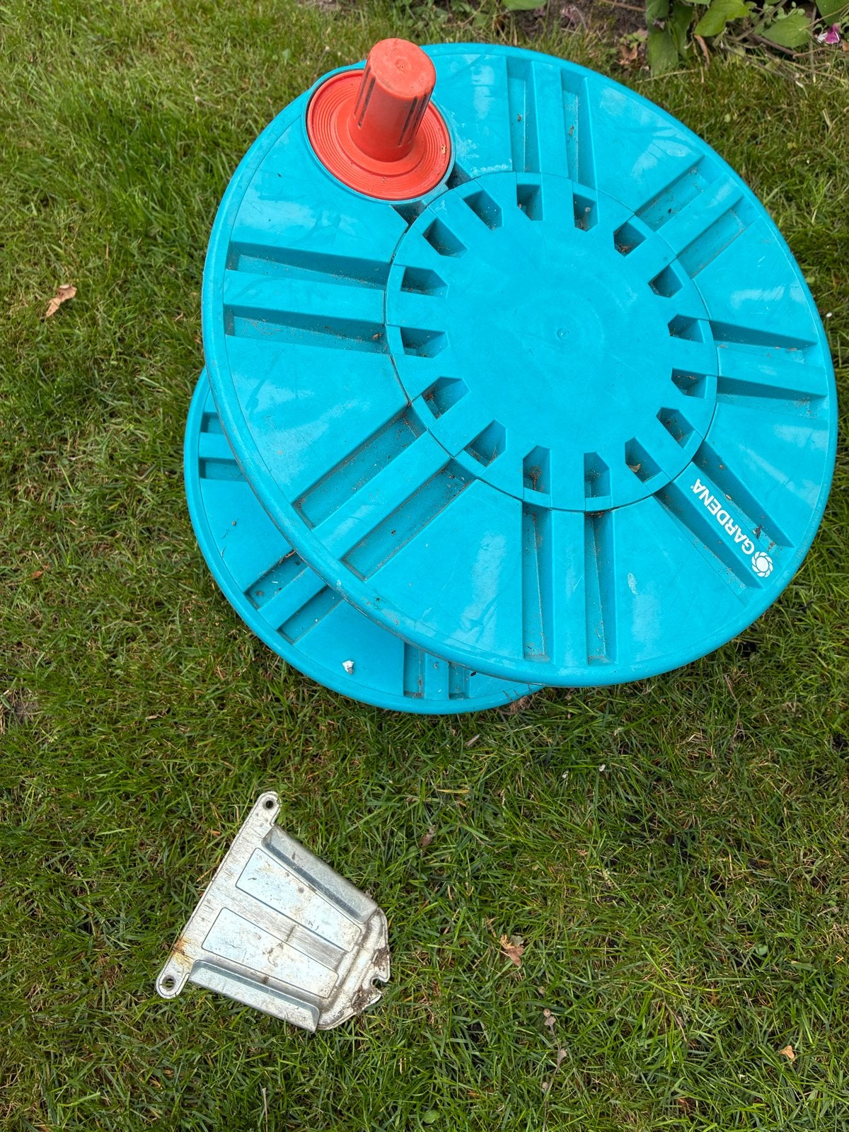 Gardena Tuinslanghaspel met wandbevestiging, Ophalen, Gebruikt, Tuinslanghaspel