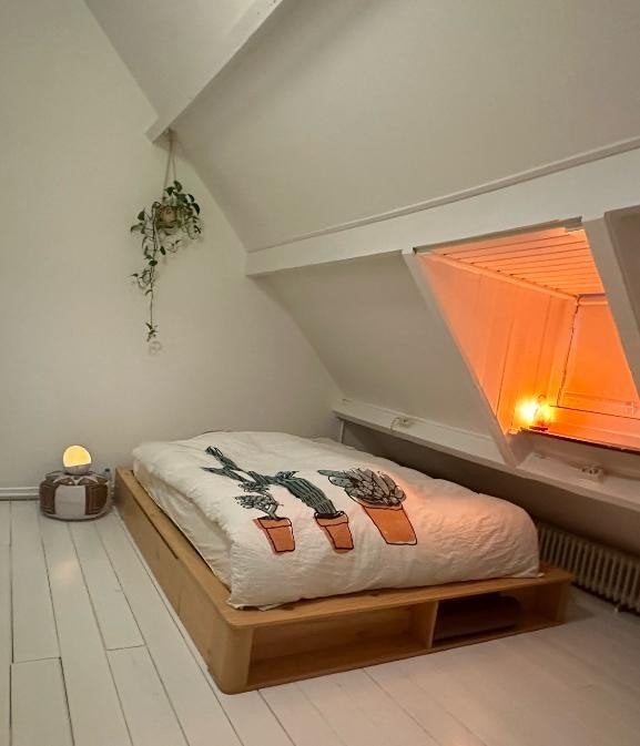 Made Kano Superkings Bed-Houten Platformbed met Opbergruimt, Ophalen, Modern, minimalistisch, Japandi, Bruin, Tweepersoons