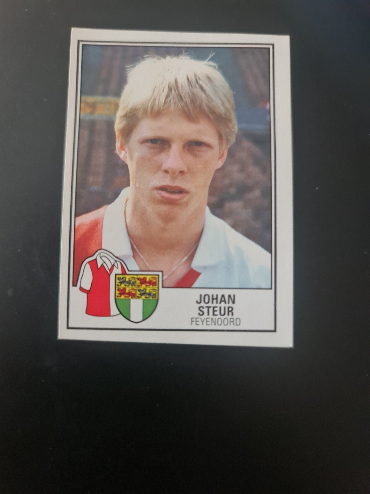 Johan Steur Feyenoord Voetbal 85 Panini Sticker #90, Ophalen of Verzenden, Nieuw, Plaatje