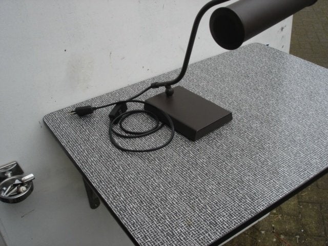 Anvia Almelo piano lamp, 1970’s [donker bruin], Overige typen, Gebruikt, E14 (klein), Ophalen of Verzenden
