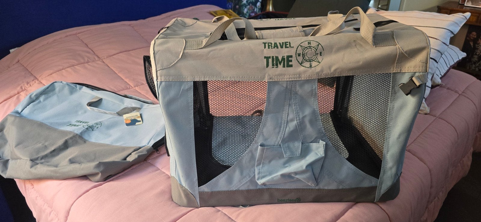 Hondenbench van Travel time met opbergtas, Ophalen, Zo goed als nieuw