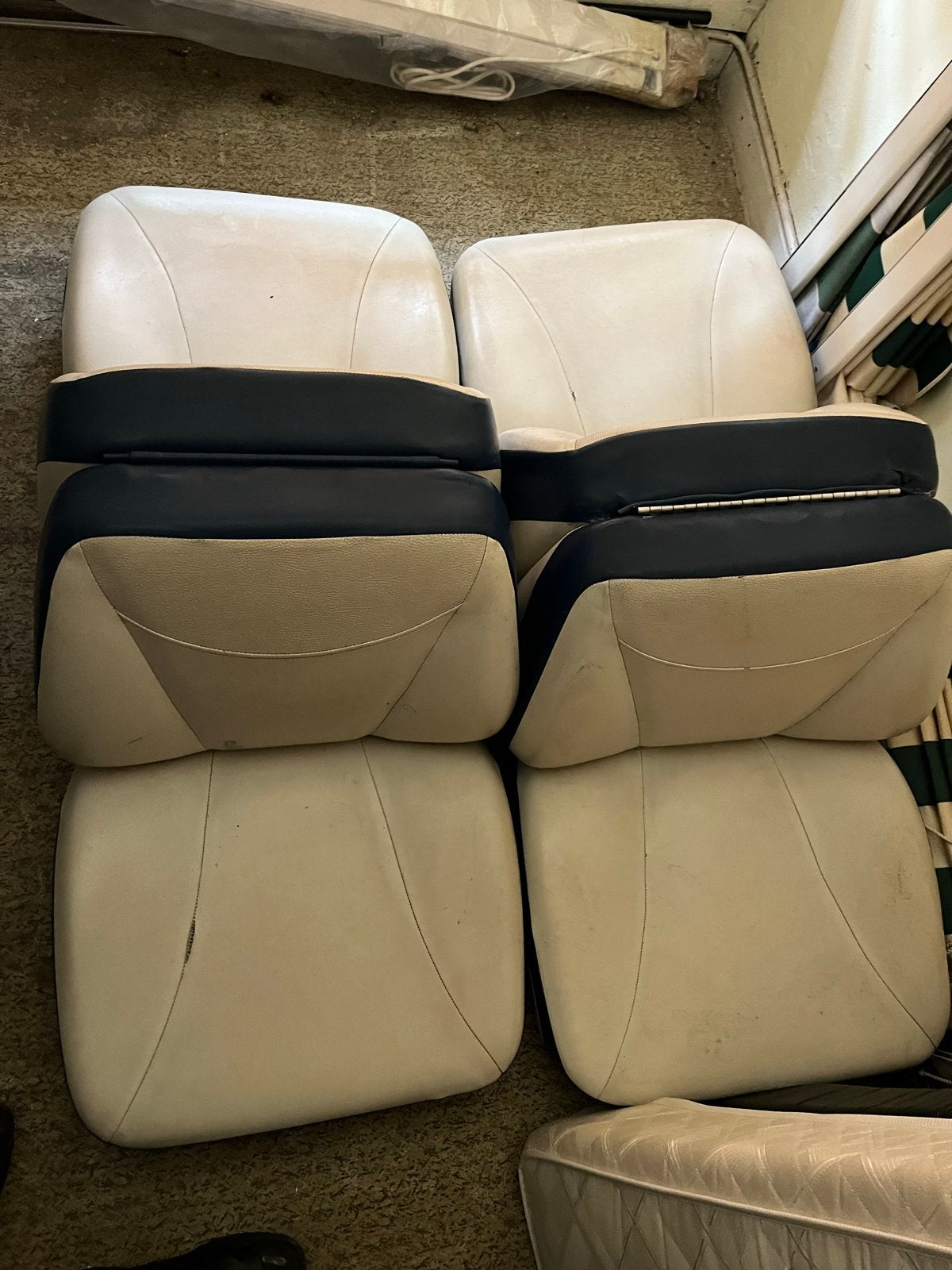 Back to back seats Bootstoelen, Ophalen, Gebruikt, Interieur en Kussens