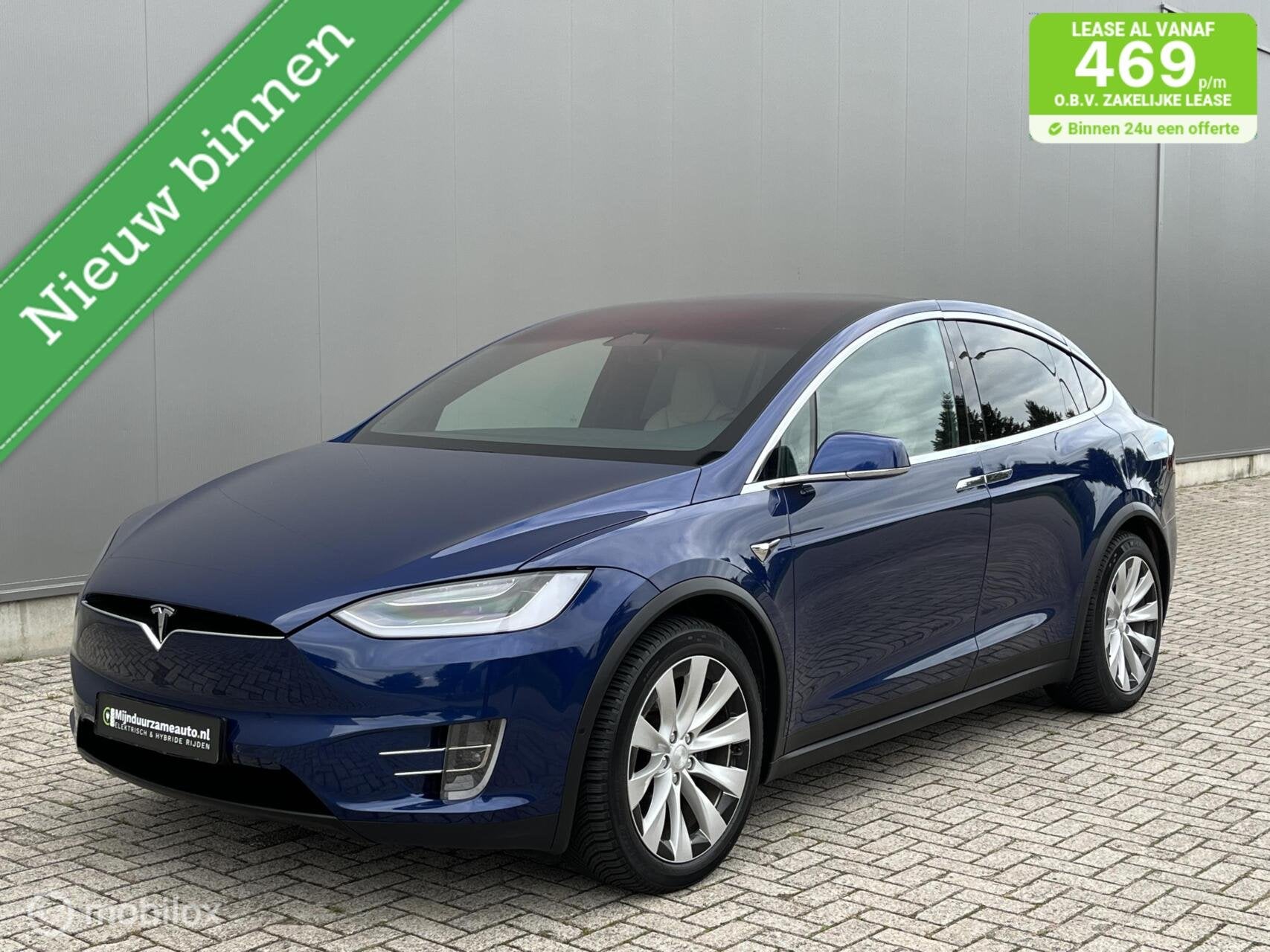 Tesla Model X Long Range, Trekhaak, 88 % SOH, CCS Nette auto, Auto's, Model X, Gebruikt, 38 min, Blauw