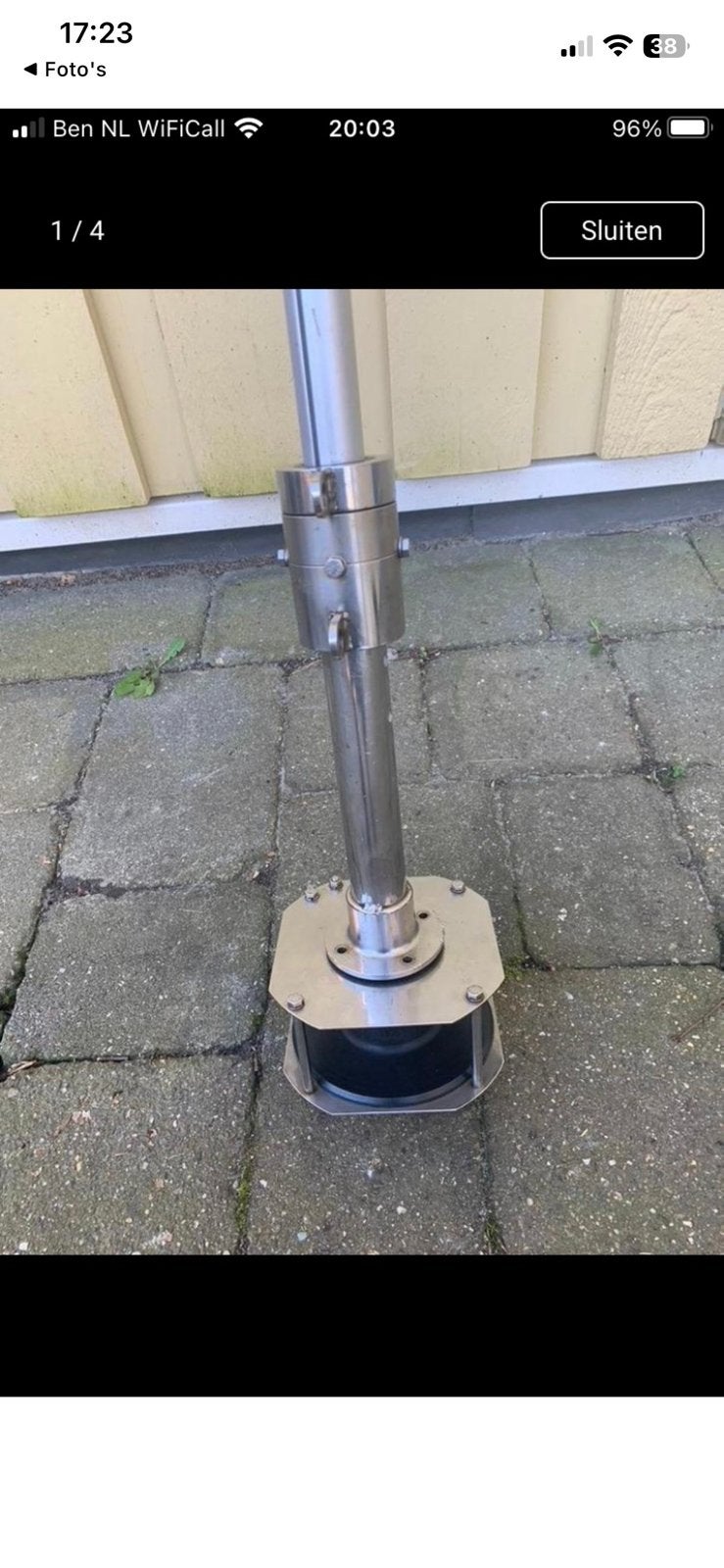 Compl. Rolfoksysteem met Rolfok en Hoes., Ophalen, Gebruikt, Genua of Fok, Minder dan 15 m²