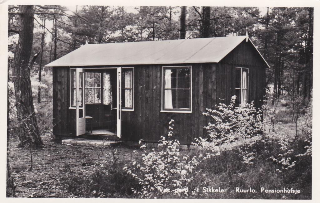 GA1597 T Sikkeler Pensionhuisje Ruurlo Borculo Vorden 1957, Verzenden, 1940 tot 1960, Gelopen, Gelderland