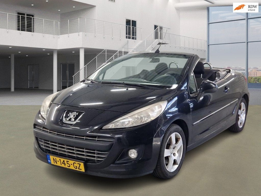 Peugeot 207 CC 1.6 THP Sport AIRCO CABRIO CRUISE PDC, Auto's, Gebruikt, 4 cilinders, 4 stoelen, Zwart