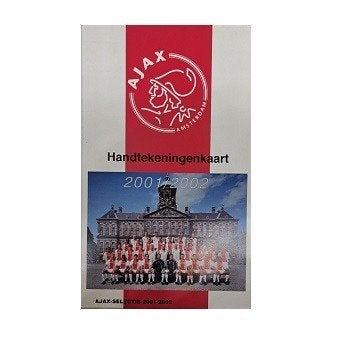 vAjax handtekeningen kaart 2002/2002., Maat XS of kleiner, Ophalen of Verzenden, Nieuw, Clubaccessoires