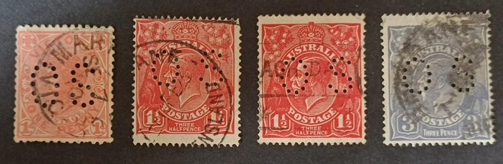 Australië dienstzegels, Postzegels en Munten, Ophalen of Verzenden