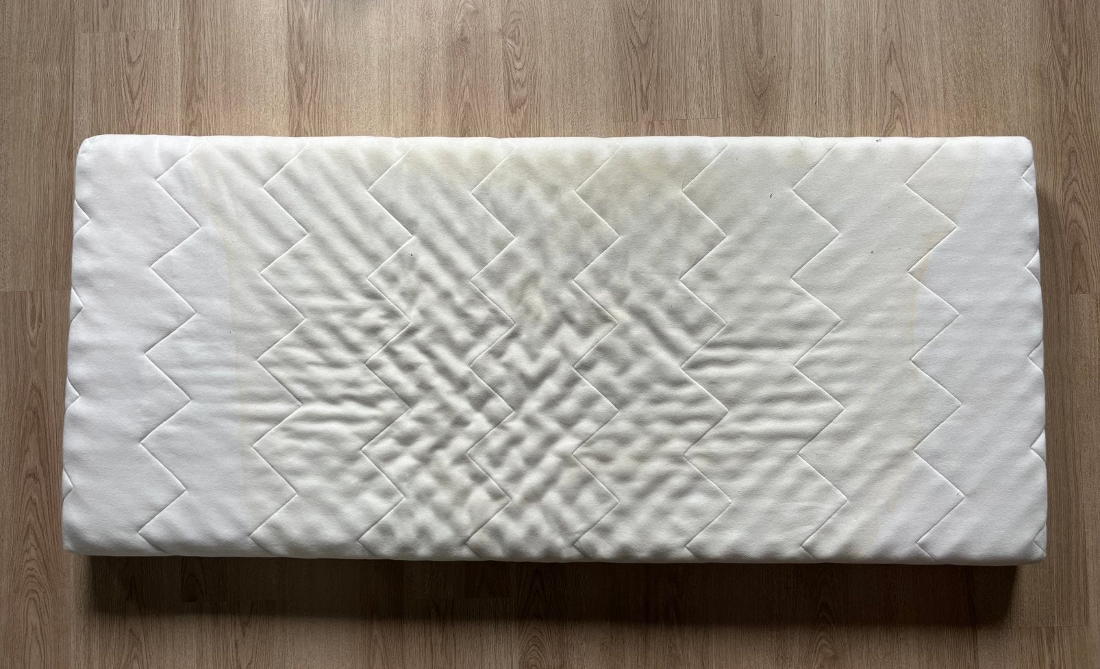 Gebruikt peutermatras, Huis en Inrichting, Slaapkamer | Matrassen en Bedbodems, Ophalen, Gebruikt, 190 cm of minder, Matras