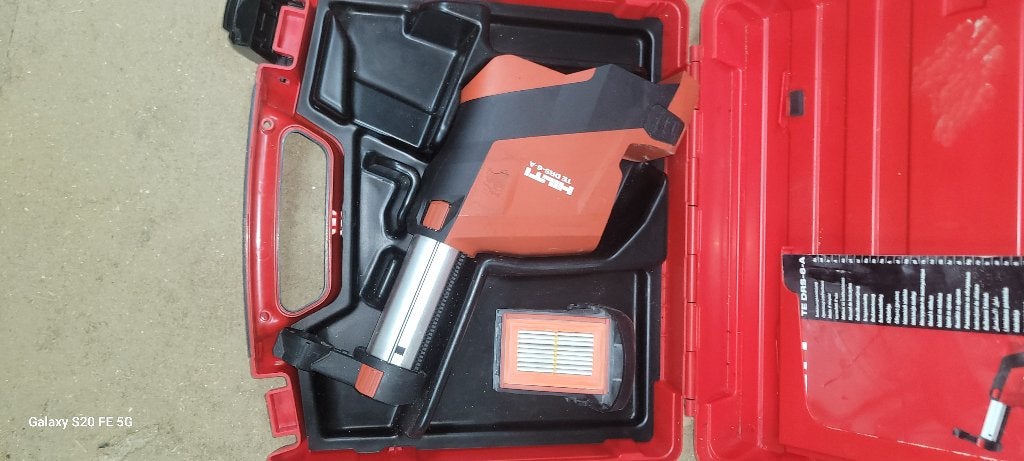 Hilti TE DRS 6-A in koffer stofafzuiging, Ophalen of Verzenden, Gebruikt, Accuboormachine, Hilti
