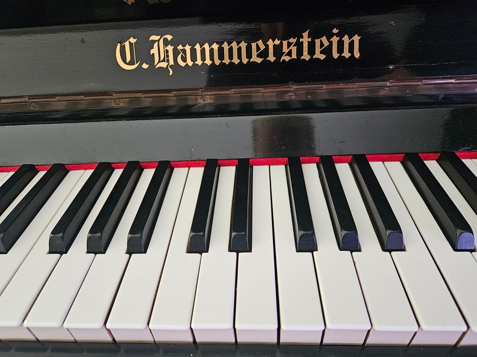 Prachtige zwarte piano - C. Hammerstein, Ophalen, Gebruikt, Zwart, Piano