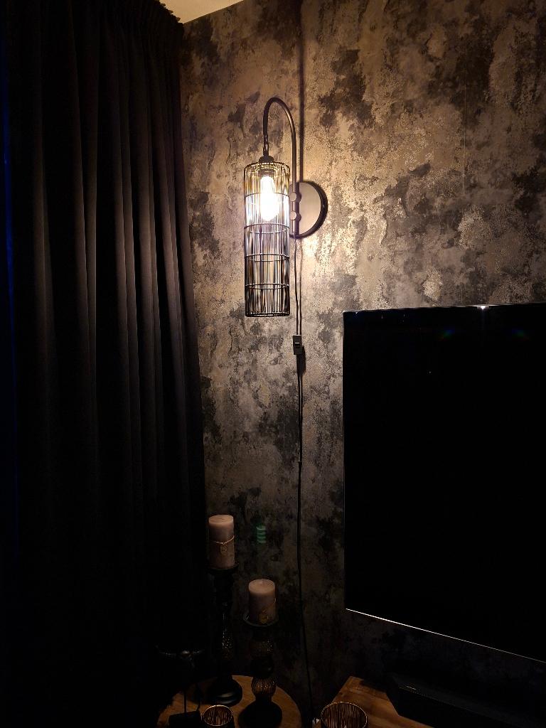 Light & Living draadstaal wandlampen, Ophalen, Zo goed als nieuw, Metaal