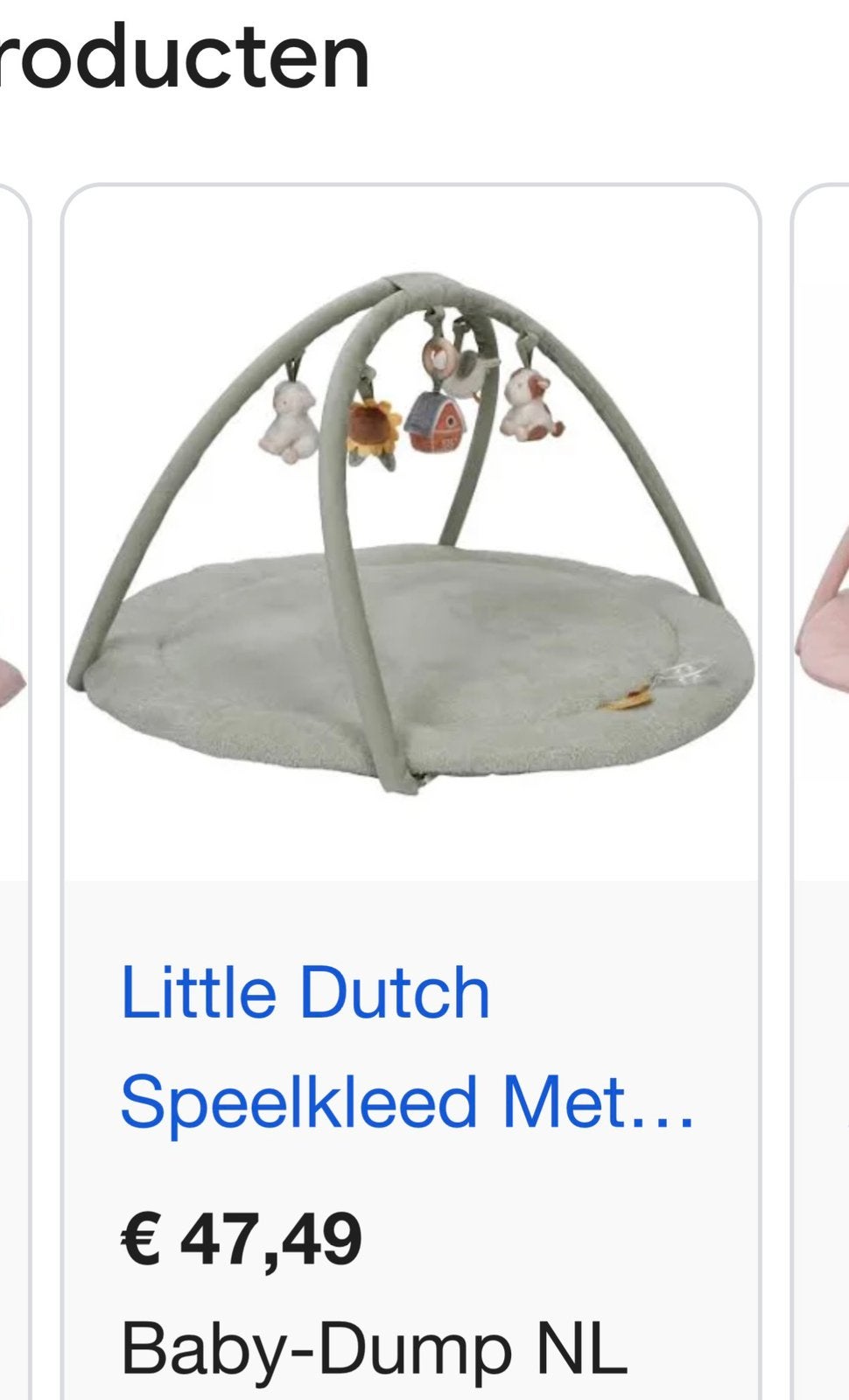 Little dutch speelmat, Ophalen, Zo goed als nieuw