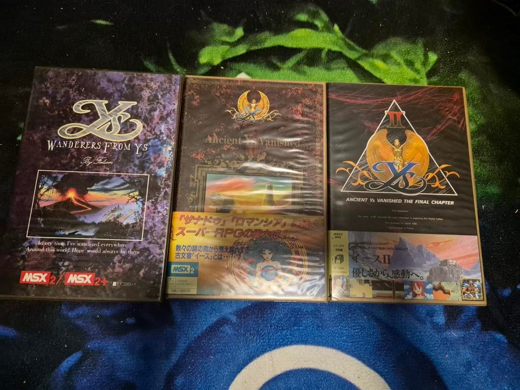 MSX Ys I, II & III - Klassieke RPG-gameset, Spelcomputers en Games, Games | Overige, Gebruikt, Role Playing Game (Rpg), 1 speler