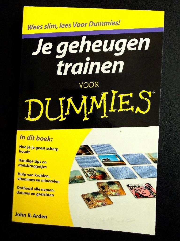 Boek Je geheugen trainen voor Dummies, Nieuw, Ophalen of Verzenden, John B. Arden, Cognitieve psychologie