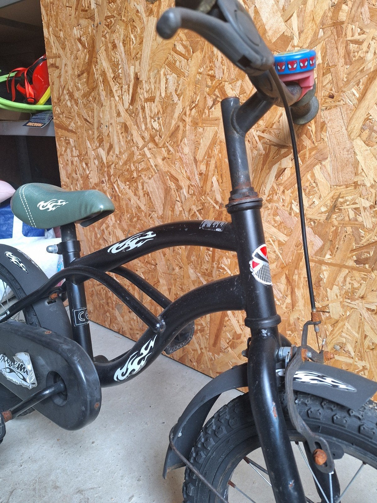 Kinderfiets 14 inch - Zwart, Gebruikt, Ophalen of Verzenden, Minder dan 16 inch, Onbekend