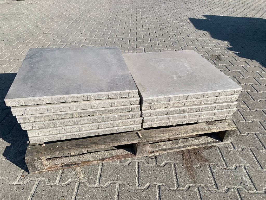 Terrastegel 60x60 keramiek op beton Greige - J&W 32, Tuin en Terras, Ophalen, Keramiek, Nieuw, Minder dan 5 m²