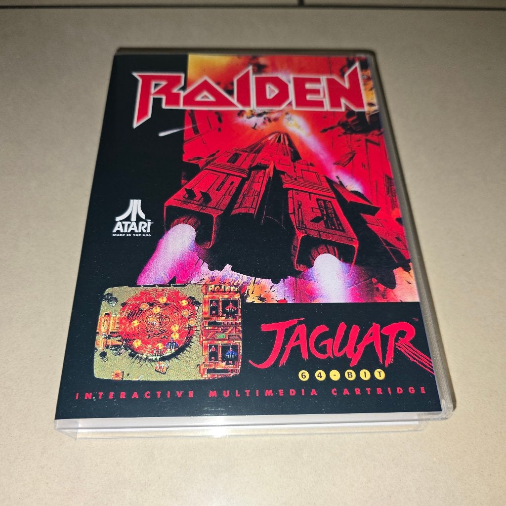 Raiden Atari Jaguar Game Case, Spelcomputers en Games, Verzenden, 1 speler, Racen en Vliegen, Zo goed als nieuw
