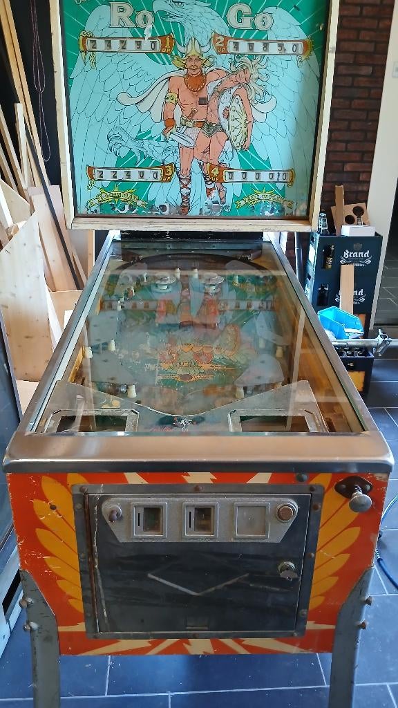 Bally Ro go (1974)  flipperkast zeer in slechte staat, Ophalen, Gebruikt, Mechanisch, Bally