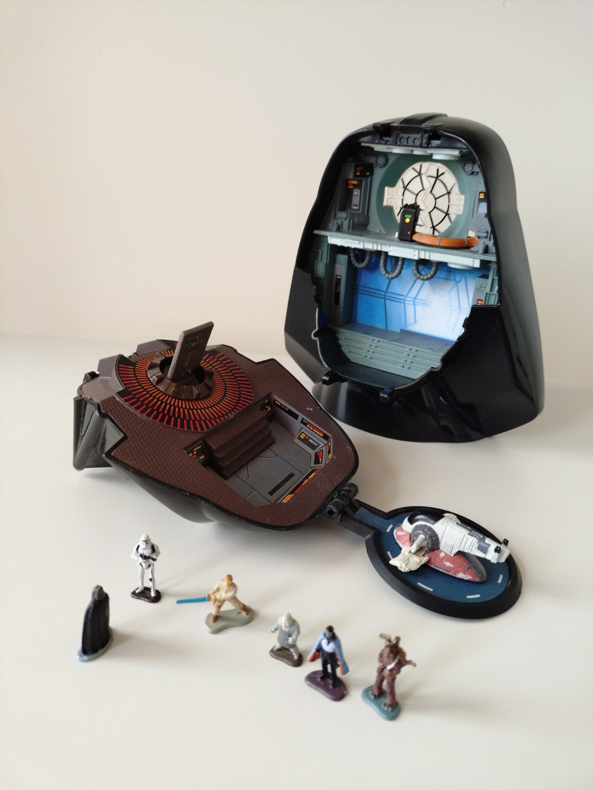 Micro Machines Darth Vader Playset Vintage Compleet, Ophalen of Verzenden, Gebruikt, Actiefiguurtje