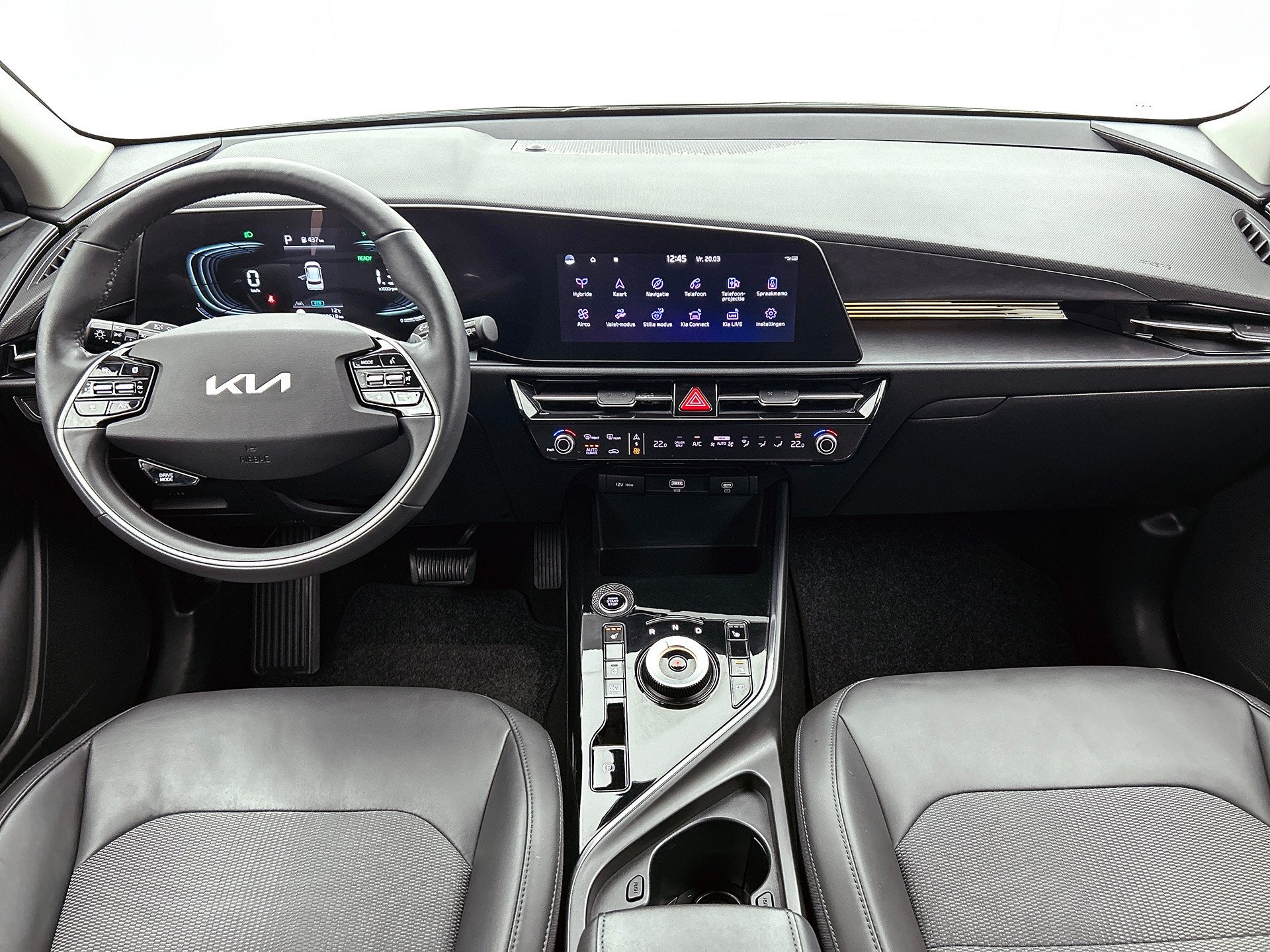 Kia Niro - 1.6 Hybride DynamicPlusLine // STOEL+STUUR VERWAR, Auto's, Kia, Gebruikt, Leder en Stof, 23 km/l, Bedrijf