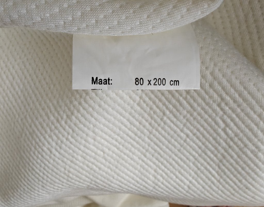 Auping 1 persoons matras 80x120 (brandschoon), Ophalen, Eenpersoons, Wit, Zo goed als nieuw