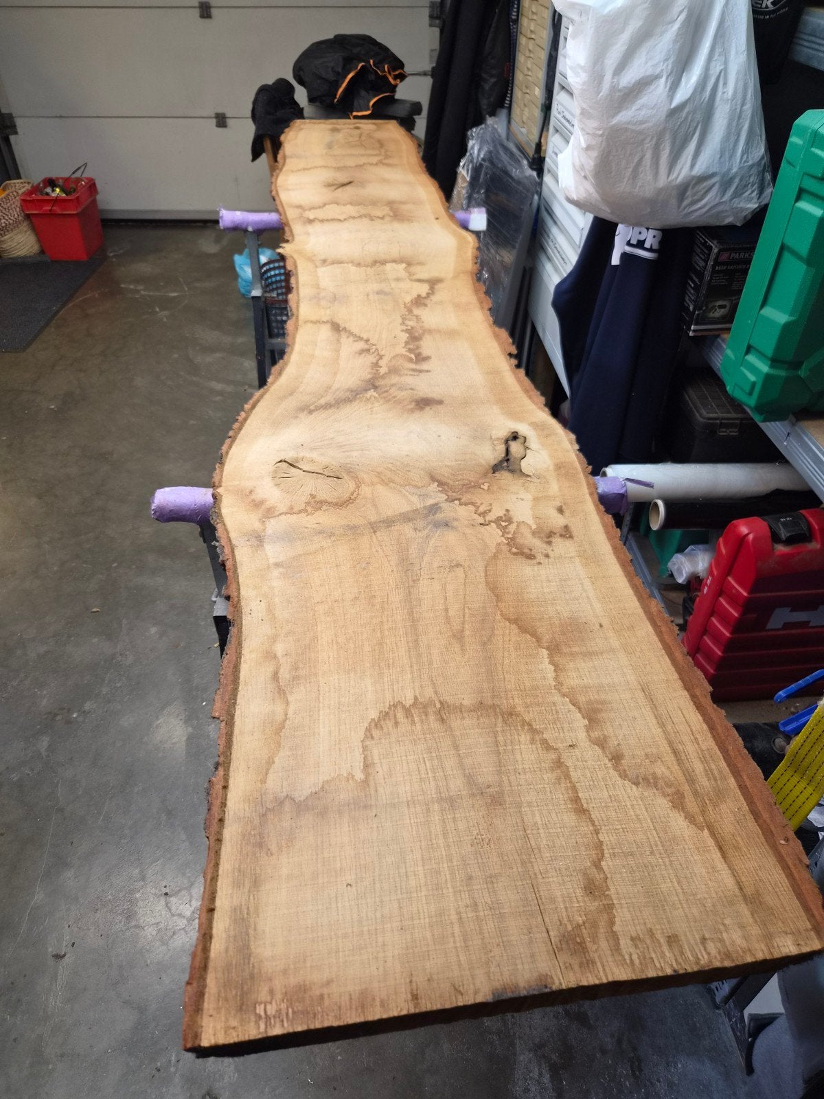 Eiken fijn bezaagd massief, Doe-het-zelf en Verbouw, Ophalen, 25 tot 50 mm, Eiken, Plank