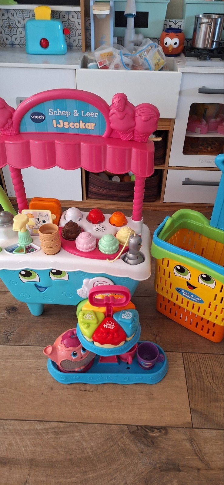 Vtech IJscokar, Winkelmand & Theeset - Goede staat, Ophalen