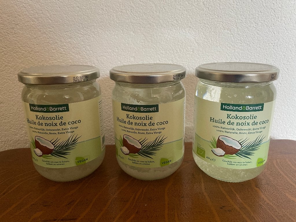 3x Holland & Barrett Biologische Kokosolie, Ophalen of Verzenden, Nieuw, Bodylotion, Crème of Olie